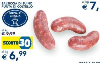 Esselunga SALSICCIA DI SUINO PUNTA DI COLTELLO offerta
