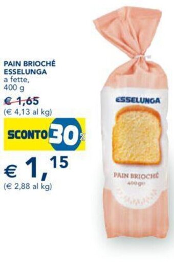 Esselunga PAIN BRIOCHÉ ESSELUNGA a fette, 400 g offerta