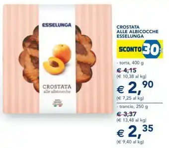 Esselunga CROSTATA alle albicocche Esselunga offerta