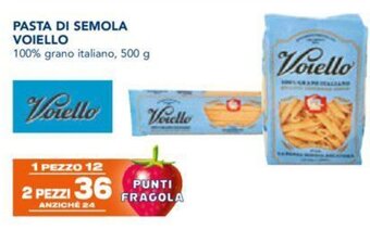 Esselunga PASTA DI SEMOLA VOIELLO 100% grano italiano, 500 g offerta