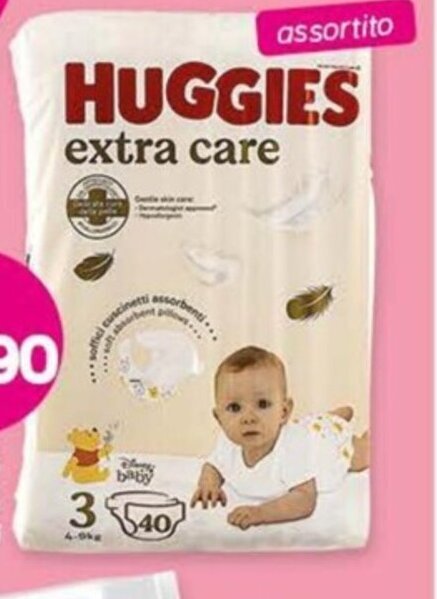 Il Tulipano HUGGIES EXTRA CARE pannolini bambini offerta