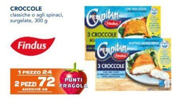 Esselunga CROCCOLE classiche o agli spinaci, surgelate, 300 g offerta