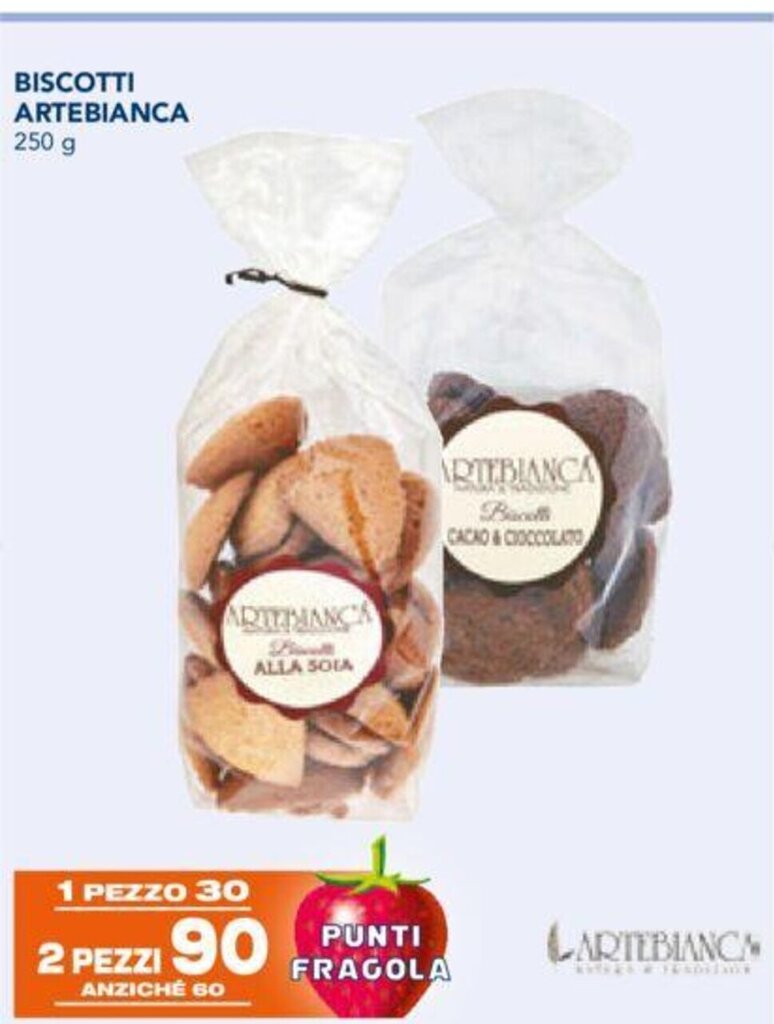 BISCOTTI ARTEBIANCA 250 g offerta di Esselunga