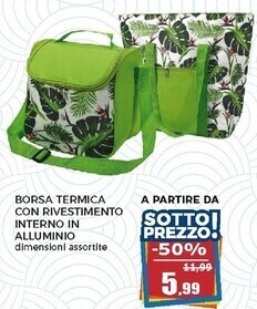 Happy Casa Borsa termica con rivestimento interno in alluminio offerta