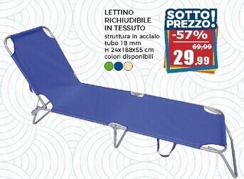 Happy Casa Lettino richiudibile in tessuto offerta