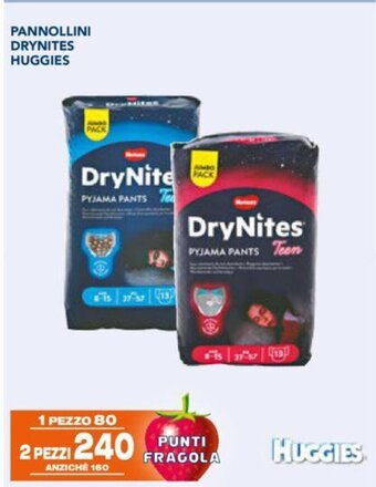 Esselunga PANNOLLINI DRYNITES HUGGIES offerta