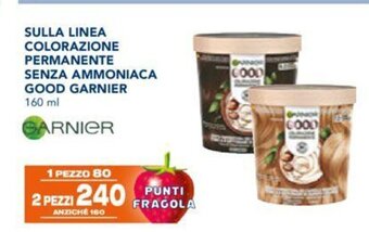 Esselunga SULLA LINEA COLORAZIONE PERMANENTE SENZA AMMONIACA GOOD GARNIER 160 ml offerta