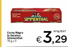 Crai Simmenthal carne magra in gelatina offerta