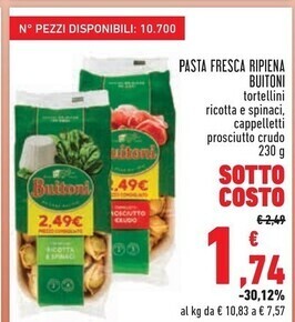 Conad Buitoni pasta fresca ripiena offerta