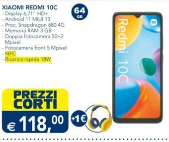 Esselunga XIAOMI REDMI 10C offerta