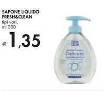 Bennet Fresh & clean sapone liquido offerta