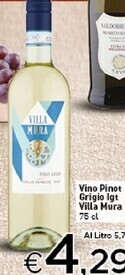 Crai Villa mura vino pinot grigio igt offerta