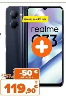 Realme c33 16,5 cm (6.5) doppia sim android 12 4g micro-usb 4 gb 64 gb 5000 mah nero