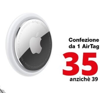 Comet Apple confezione da 1 air tag offerta