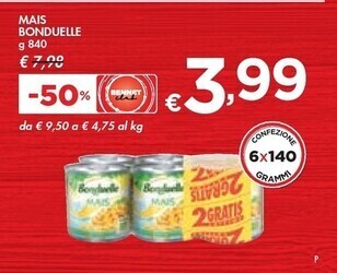 Bennet Bonduelle mais offerta