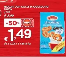 Bennet Pineta frollini con gocce di cioccolato offerta