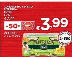 Bennet Ponti condimento per riso peperlizia offerta