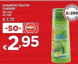 Bennet Garnier shampoo fructis offerta