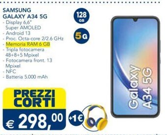 Esselunga SAMSUNG GALAXY A34 5G offerta
