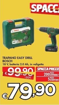 Bennet Bosch trapano easy drill offerta