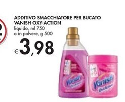 Bennet Vanish additivo smacchiatore per bucato oxy-action offerta