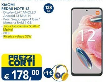Esselunga XIAOMI REDMI NOTE 12 offerta