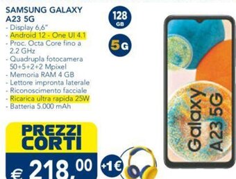 Esselunga SAMSUNG GALAXY A23 5G offerta