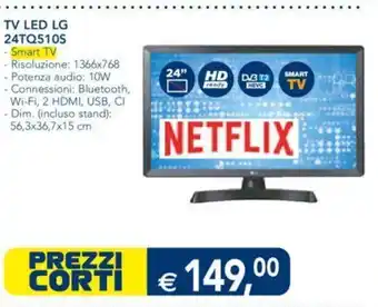 Esselunga TV TV LED LG 24TQ510S offerta