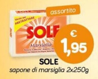 SOLE sapone di marsiglia 2x250g