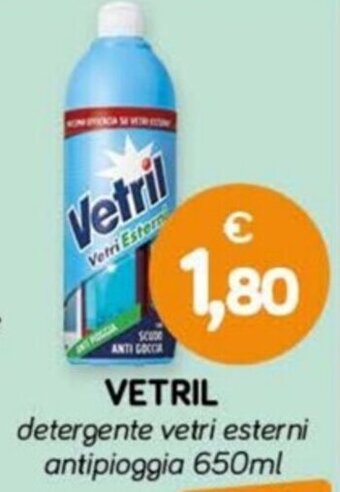 VETRIL detergente vetri esterni antipioggia 650ml