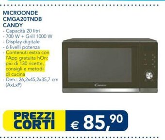 Esselunga MICROONDE CMGA20TNDB CANDY offerta