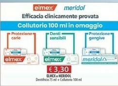 Acqua & Sapone Elmex O Meridol Dentifricio + Collutoria offerta