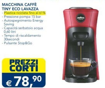 Esselunga MACCHINA CAFFÈ TINY ECO LAVAZZA offerta