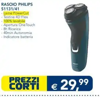 Esselunga RASOIO PHILIPS $1131/41 offerta