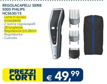 Esselunga REGOLACAPELLI SERIE 5000 PHILIPS HC5630/15 offerta