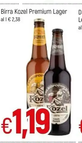 Famila Superstore Kozel Birra Premium Lager offerta