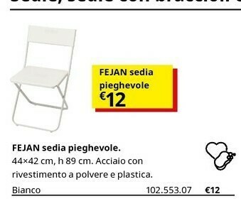 IKEA Sedie pieghevoli offerta