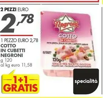 Italmark Negroni Cotto In Cubetti offerta