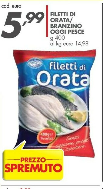 Oggi Pesce - Filetti Di Cernia Indopacifica 400 G(ml)