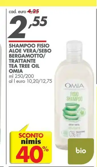 Italmark Omia Shampoo Fisio Aloe Vera offerta