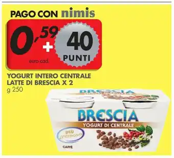 Italmark Centrale del latte di brescia Yogurt Intero Caffe 500g offerta