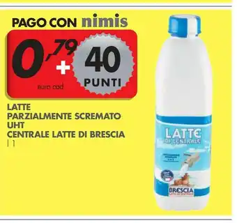 Italmark Centrale del latte di brescia Latte Parzialmente Scremato Pastorizzato Microfiltrato 1000 G(ml) offerta