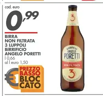 Italmark Angelo poretti Birra Non Filtrata 3 Luppoli 660ml offerta