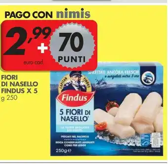 Italmark Findus 5 Fiori Di Nasello 250 G(ml) offerta