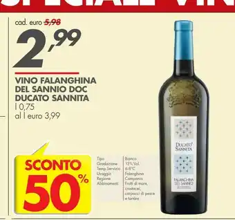 Italmark Ducato Sannita Vino Falanghina Del Sannio Doc offerta