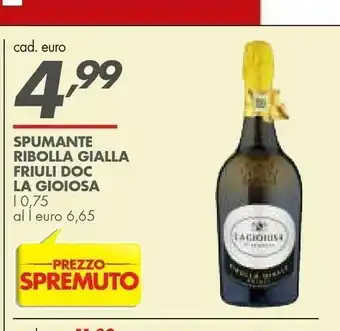 Italmark La Gioiosa Spumante Ribolla Gialla Friuli Doc offerta