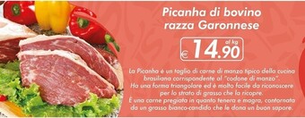 Sì con te Picanha di bovino razza garonnese offerta