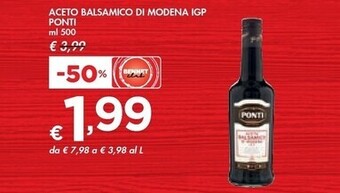 Bennet Ponti aceto balsamico di modena igp offerta