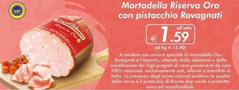 Rovagnati mortadella riserva oro con pistacchio