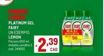 Metro Fairy Platinum Gel offerta